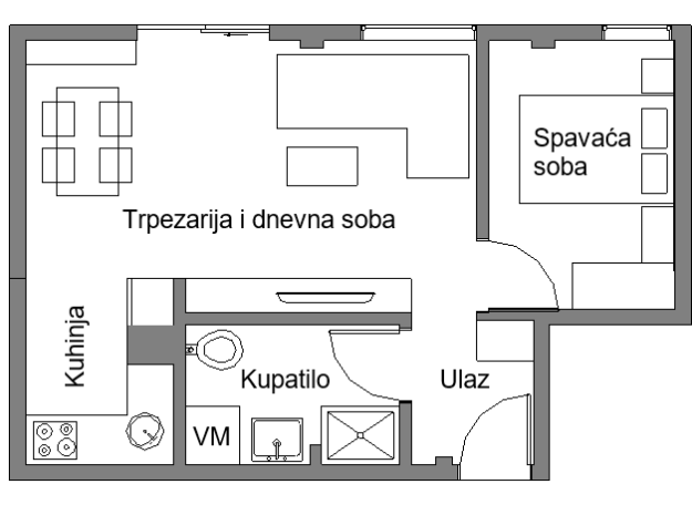 slikanje stanova za oglase + osnova stana